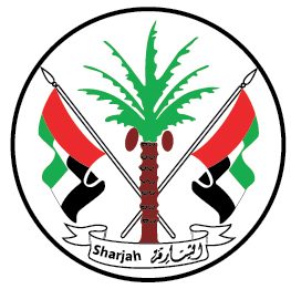 Logo of the Government of Sharjah, Al Qalam Typing Center official services partner.